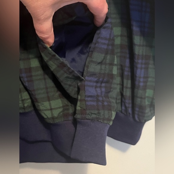 Vintage 90s Fairway Sport Men's Golf Pullover Windbreaker Preppy  Tartan Plaid - Picture 7 of 12